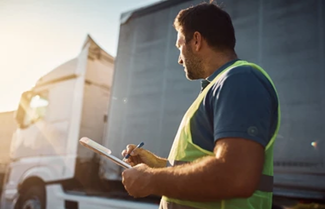 Dispatcher planning a route